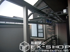 のバルコニー・ベランダ屋根 ライザーテラスII R型 屋根タイプ 単体 積雪〜20cm対応 施工例