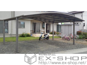 のカーポート カーブポートシグマIII ワイド 積雪〜30cm対応 施工例