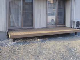 のウッドデッキ リコステージII 施工例