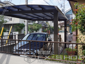 のカーポート キューブポート 積雪〜20cm対応 施工例