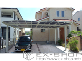 のカーポート キューブポート ワイド 積雪〜20cm対応 施工例