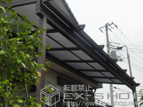 のテラス屋根 ナチュレ Nn型 標準納まり 単体 積雪〜20cm対応 施工例