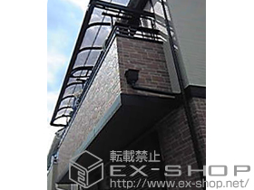 のバルコニー・ベランダ屋根 ライザーテラスII R型 ルーフタイプ 連棟 積雪〜20cm対応 施工例