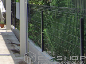 のフェンス・柵 イーネットフェンス1F型 自由柱タイプ 施工例