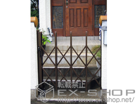 のカーゲート トリップゲート PB型 ノンレール 片開き 施工例