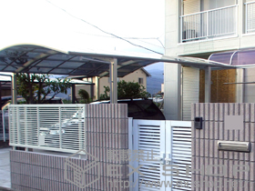 のカーポート プレシオスポート ワイド 積雪〜20cm対応 施工例