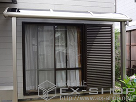 のテラス屋根 プレシオステラス R型 テラスタイプ 単体 積雪〜20cm対応 施工例