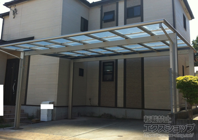 のカーポート エフルージュ ツイン 積雪〜20cm対応 施工例