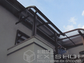 のバルコニー・ベランダ屋根 プレシオステラス R型 屋根タイプ 単体　積雪〜20cm対応 施工例