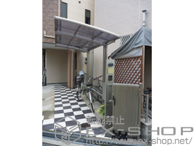 のサイクルポート・駐輪場 カーブポートシグマIII ミニ 積雪〜30cm対応 施工例