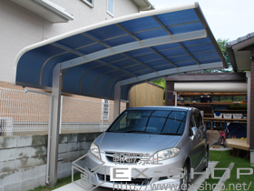 のカーポート レイナキャップポート 積雪〜20cm対応+着脱式サポート 施工例