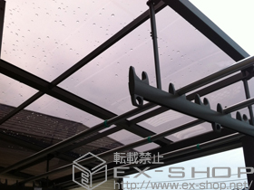 のバルコニー・ベランダ屋根 ライザーテラスII F型 屋根タイプ 積雪〜20?対応 施工例