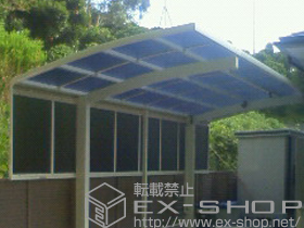 のカーポート レイナポート 積雪〜20cm対応+レイナポート サイドパネル 57-10 施工例