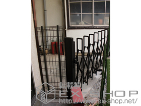 のフェンス・柵 ハイグリッドフェンスN8型 フリーポールタイプ 施工例