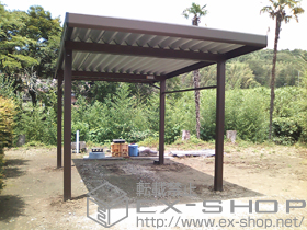 のカーポート ジーポートneo 積雪100cmＡタイプ 4本柱 角柱仕様 施工例