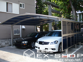 のカーポート レイナツインポート 積雪〜20cm対応＋＜片側＞サイドパネル 施工例