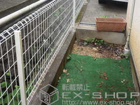 のフェンス・柵 イーネットフェンス1F型 フリーポールタイプ 施工例