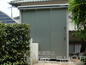 の物置・屋外倉庫 エルモ 一般型 (LMC-2225HGL) 施工例