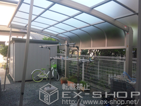 のカーポート レイナキャップポート 積雪〜20cm対応+レイナキャップポート 着脱式サポート 2本入 施工例