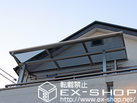 のバルコニー・ベランダ屋根 ヴェクターテラス F型 屋根タイプ 積雪〜20?対応 施工例