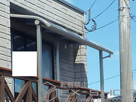 のテラス屋根 プレシオステラス R型 テラスタイプ 単体 積雪〜20cm対応 施工例