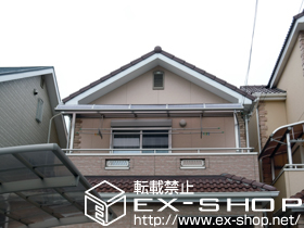 のバルコニー・ベランダ屋根 ライザーテラスII R型 屋根タイプ 単体 積雪〜20cm対応 施工例