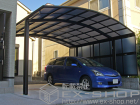 のカーポート レイナツインポート 積雪〜20cm対応+サイドパネル 2段 施工例