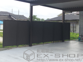 のフェンス・柵 ハイスクリーンフェンスC型 フリーポールタイプ 施工例