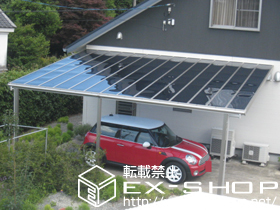 のテラス屋根 ヴェクターテラス F型 ビッグサイズ 連棟 積雪〜20cm対応 施工例