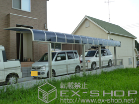 のカーポート プレシオスポート アルファ縦連棟 積雪〜20?対応 施工例