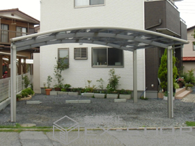 のカーポート レイナツインポート 積雪〜20cm対応 施工例