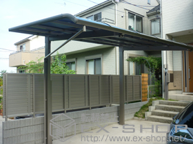 のカーポート レガーナポートシグマIII 積雪〜20cm対応+ レガーナポートシグマIII 着脱式サポート(補助柱) 施工例