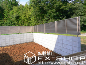 のフェンス・柵 プリレオR5型フェンス フリーポールタイプ 施工例