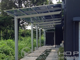 のカーポート アーキフィット 延長 積雪〜20cm対応 施工例