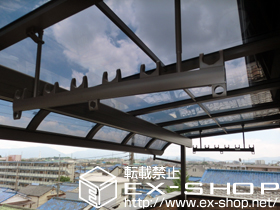 のバルコニー・ベランダ屋根 パワーアルファ RB型 屋根タイプ 単体 施工例