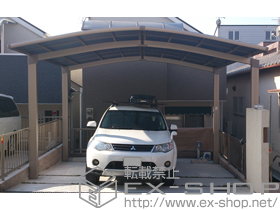 のカーポート カーブポートシグマIII M合掌 積雪〜30cm対応 施工例