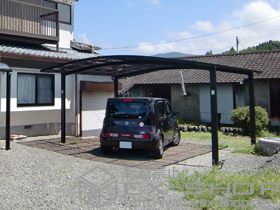 のカーポート カーブポートシグマIII ワイド 積雪〜30cm対応 施工例