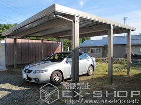 のカーポート テリオスポートIII 4500 2台用 6本柱 積雪〜150cm対応 施工例