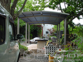 のカーポート カーブポートシグマIII ワイド 延長 積雪〜30cm対応 施工例