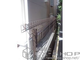 のフェンス・柵 メッシュフェンス G10-R フリー支柱タイプ 施工例