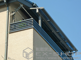 のバルコニー・ベランダ屋根 ライザーテラスII F型 1500 屋根タイプ 単体 積雪〜50cm対応 施工例