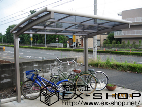 のサイクルポート・駐輪場 カーブポートシグマIII ミニ 積雪〜30cm対応 施工例