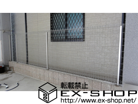 のフェンス・柵 イーネットフェンス1F型 フリーポールタイプ 施工例