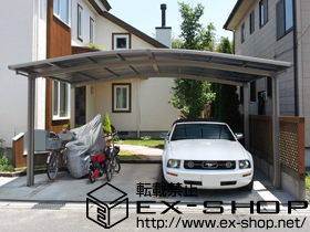 のカーポート カーブポートシグマIII ワイド 積雪〜20cm対応 施工例