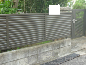 のフェンス・柵 プリレオR9型フェンス フリーポールタイプ 施工例