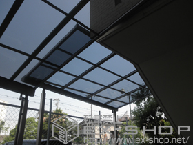 のテラス屋根 ライザーテラスII F型 テラスタイプ 単体　積雪〜20cm対応 施工例