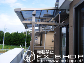 のバルコニー・ベランダ屋根 ライザーテラスII F型 屋根タイプ 単体 積雪〜20cm対応 施工例