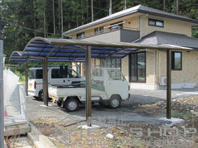 のカーポート レイナツインポート 積雪〜20?対応 施工例