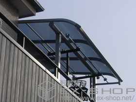 のバルコニー・ベランダ屋根 ヴェクターテラス R型 屋根タイプ 単体 積雪〜20cm対応 施工例