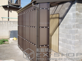 のストックヤード フリーヤード 袖付タイプ 積雪対応〜20? 施工例